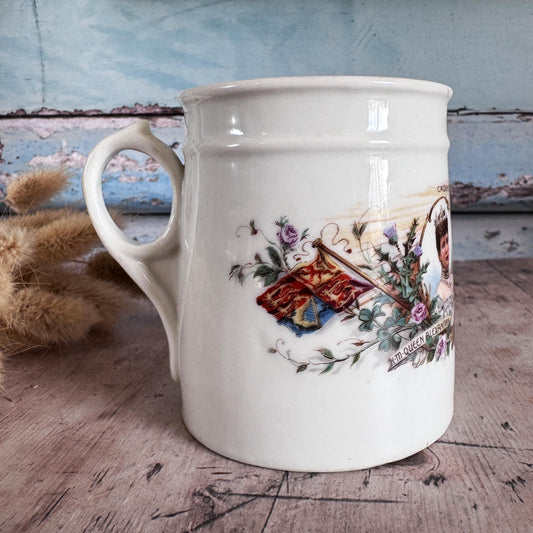 Antique Edward VII Coronation Mug – detail 2