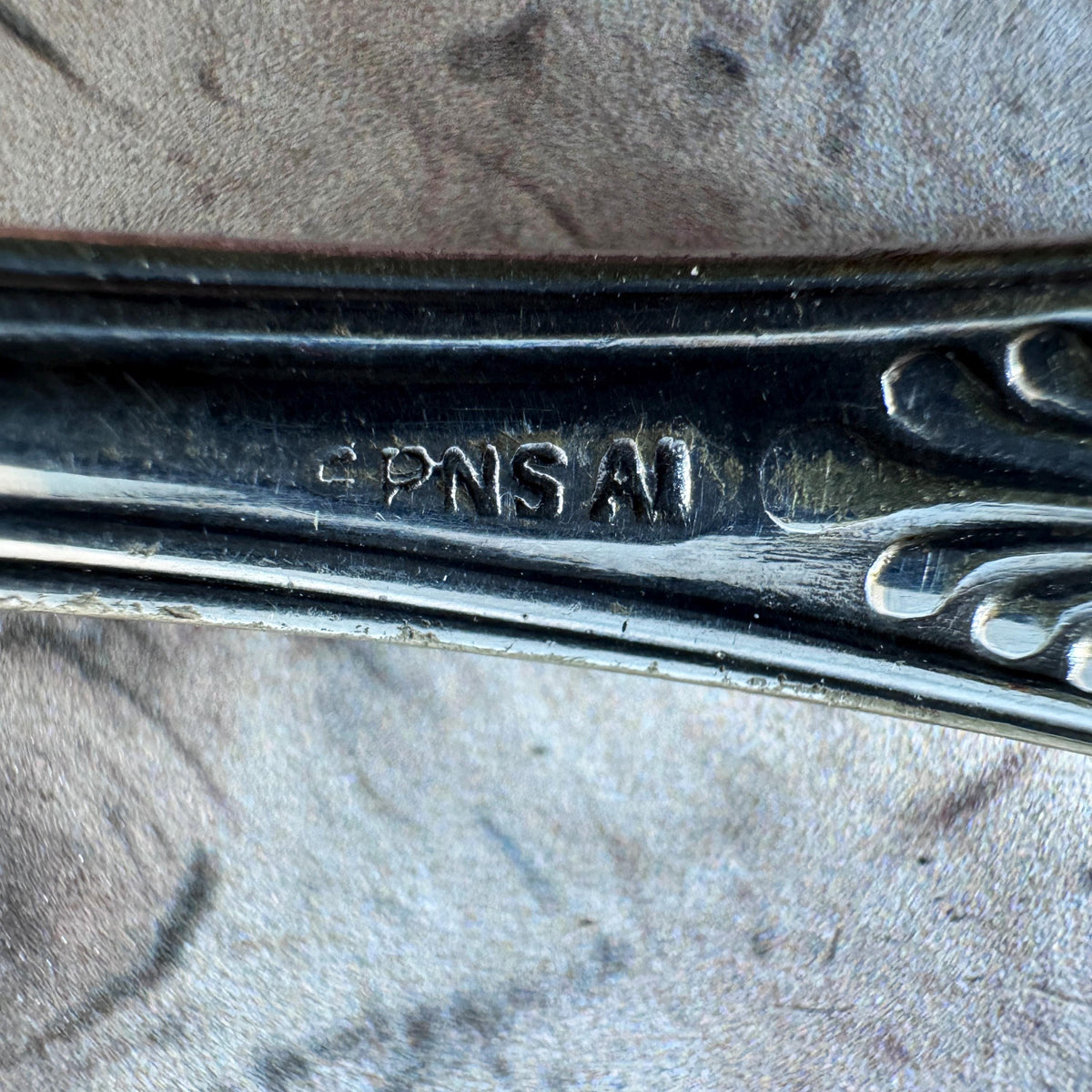 Vintage Ornate Silver Plated Berry Ladle, Vintage Home, Vintage Tableware – detail 6