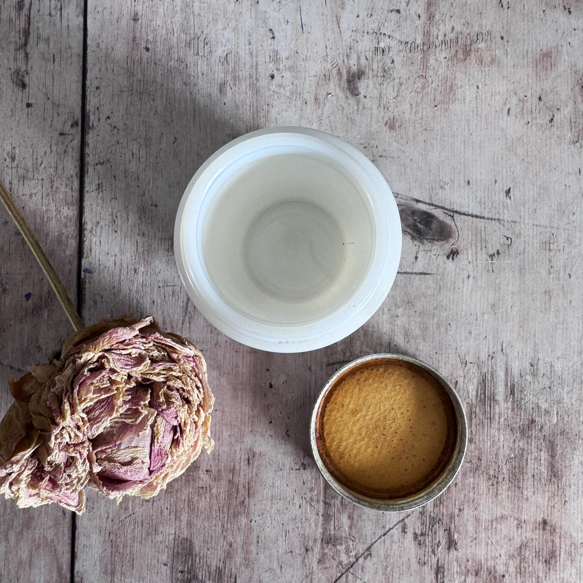Vintage Milk Glass Screwtop Jar, Vintage Home, Vintage Kitchenalia – detail 4