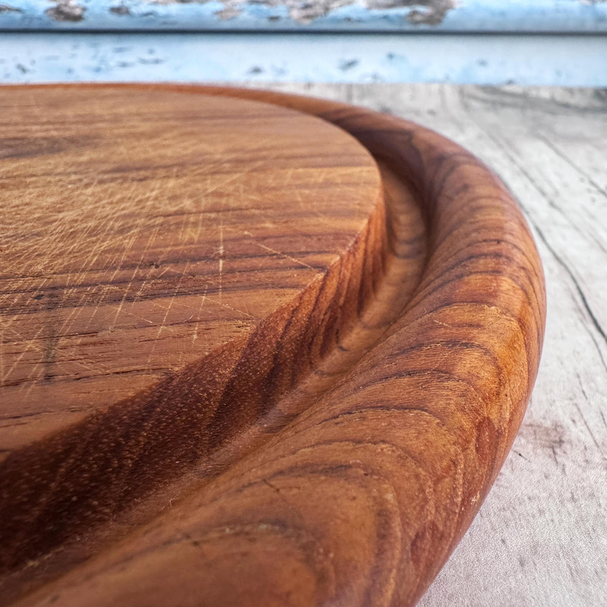 Vintage Round Wooden Bread Board, Vintage Home – detail 3