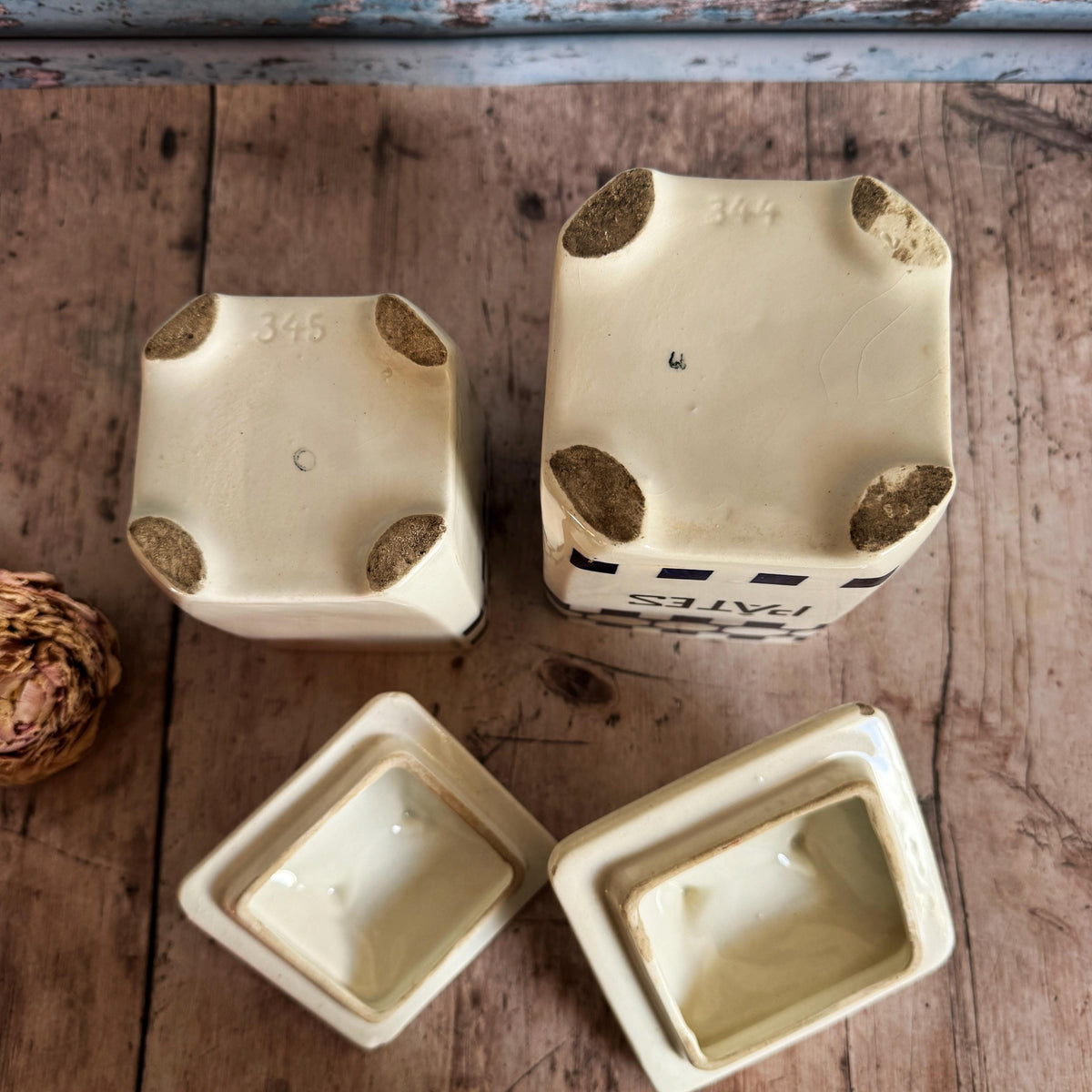 French Vintage Kitchen Canisters, Kitchenalia, Storage – detail 6
