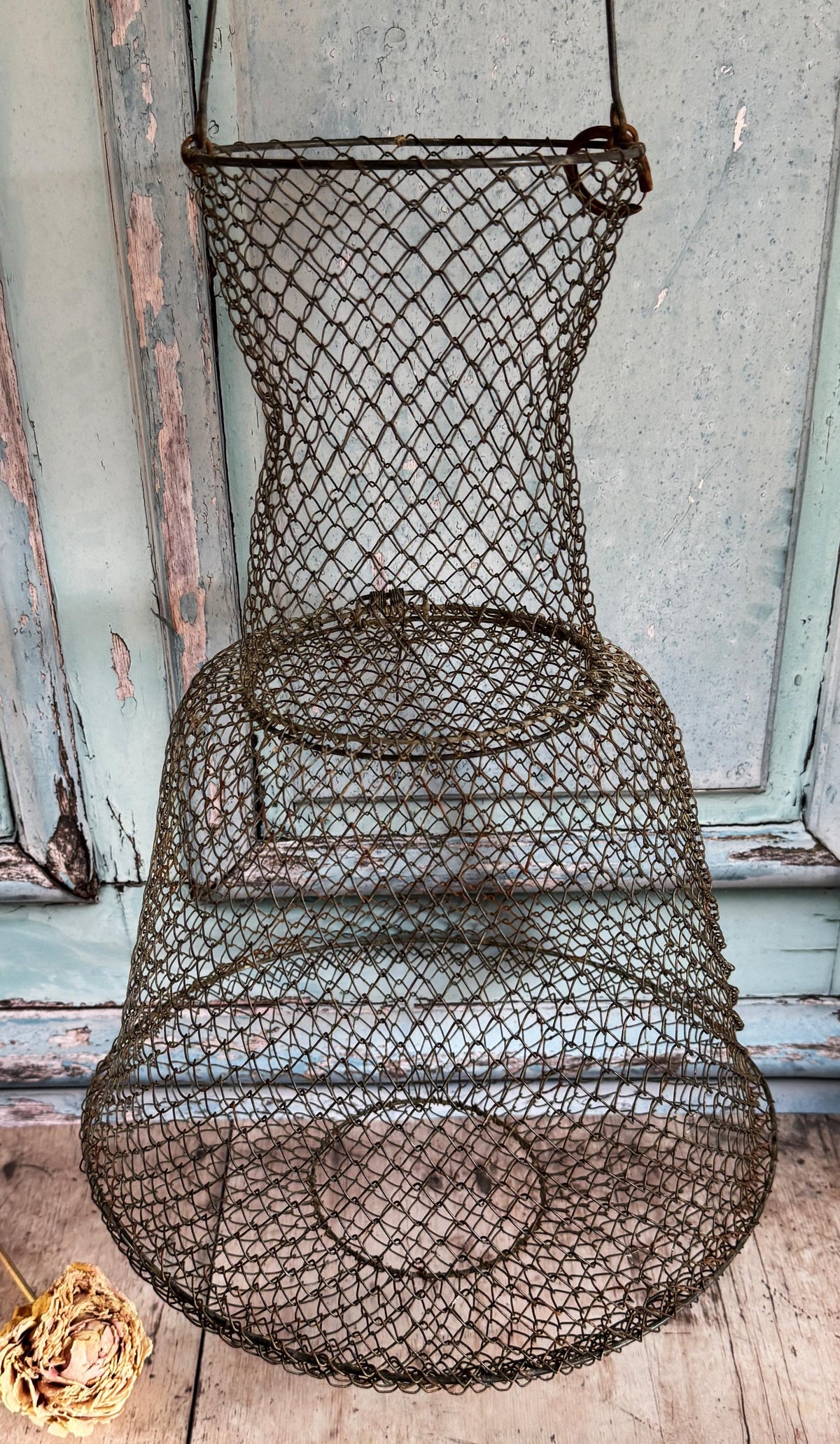 French Vintage Fish Keepers Basket