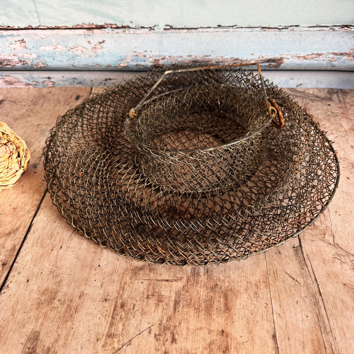 French Vintage Fish Keepers Basket – detail 3