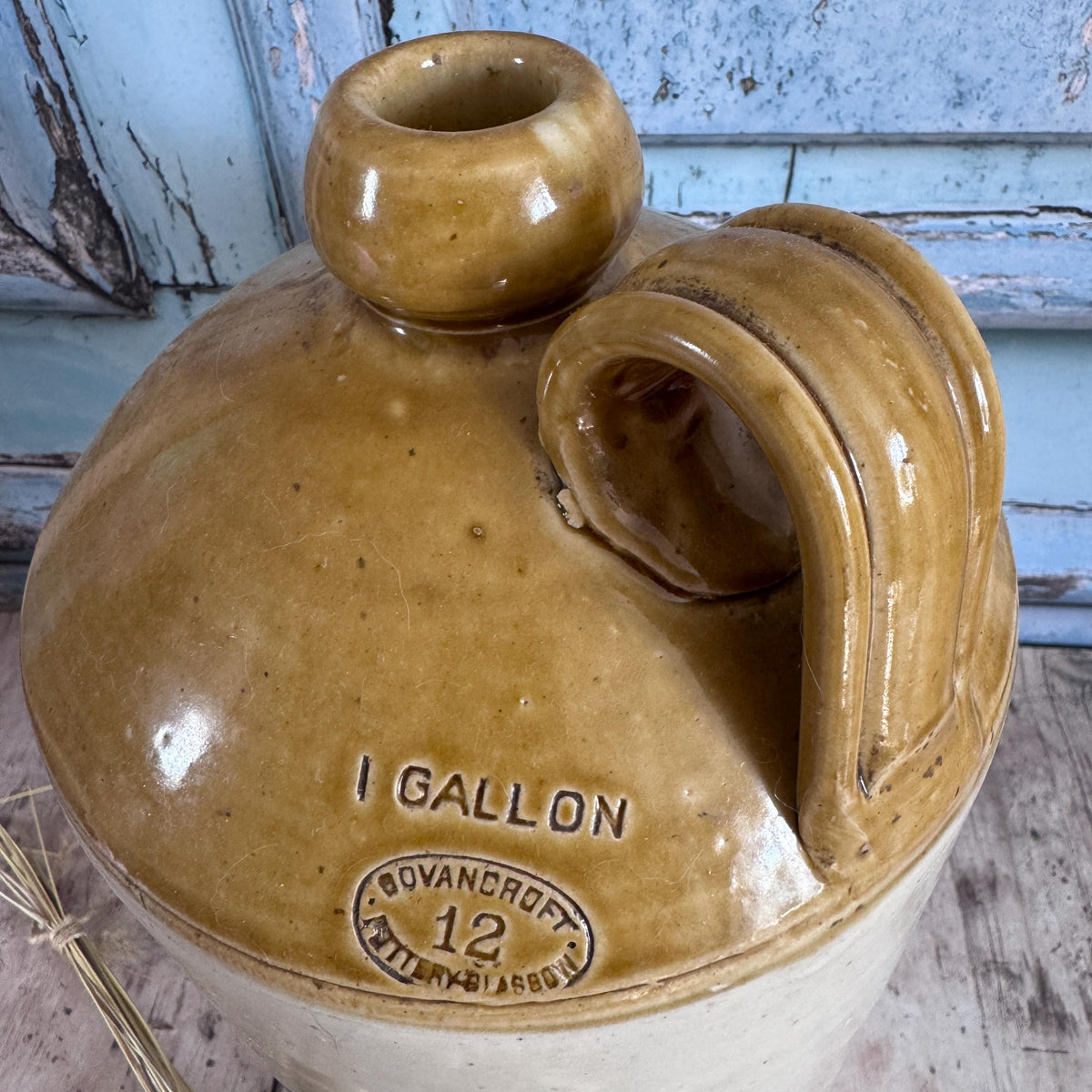 Vintage Earthenware Flagon, Vintage Home – detail 6
