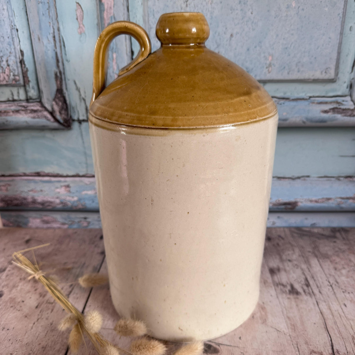 Vintage Earthenware Flagon, Vintage Home