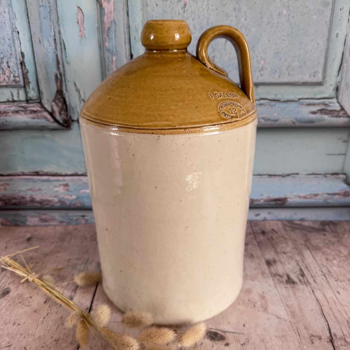 Vintage Earthenware Flagon, Vintage Home – detail 5