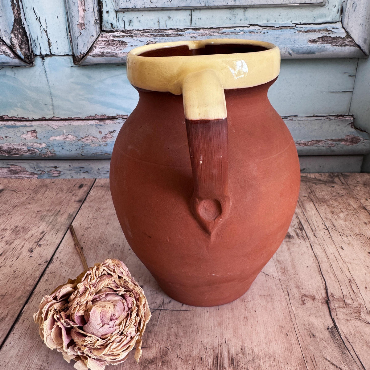 French Vintage Terracotta Jug – detail 6