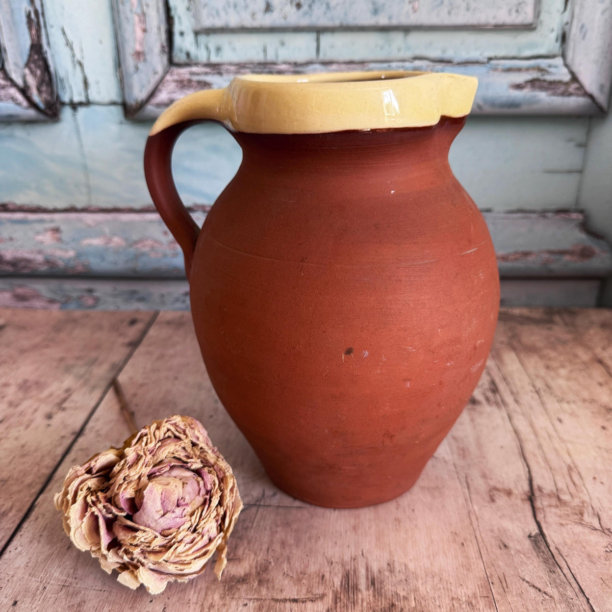 French Vintage Terracotta Jug – detail 5