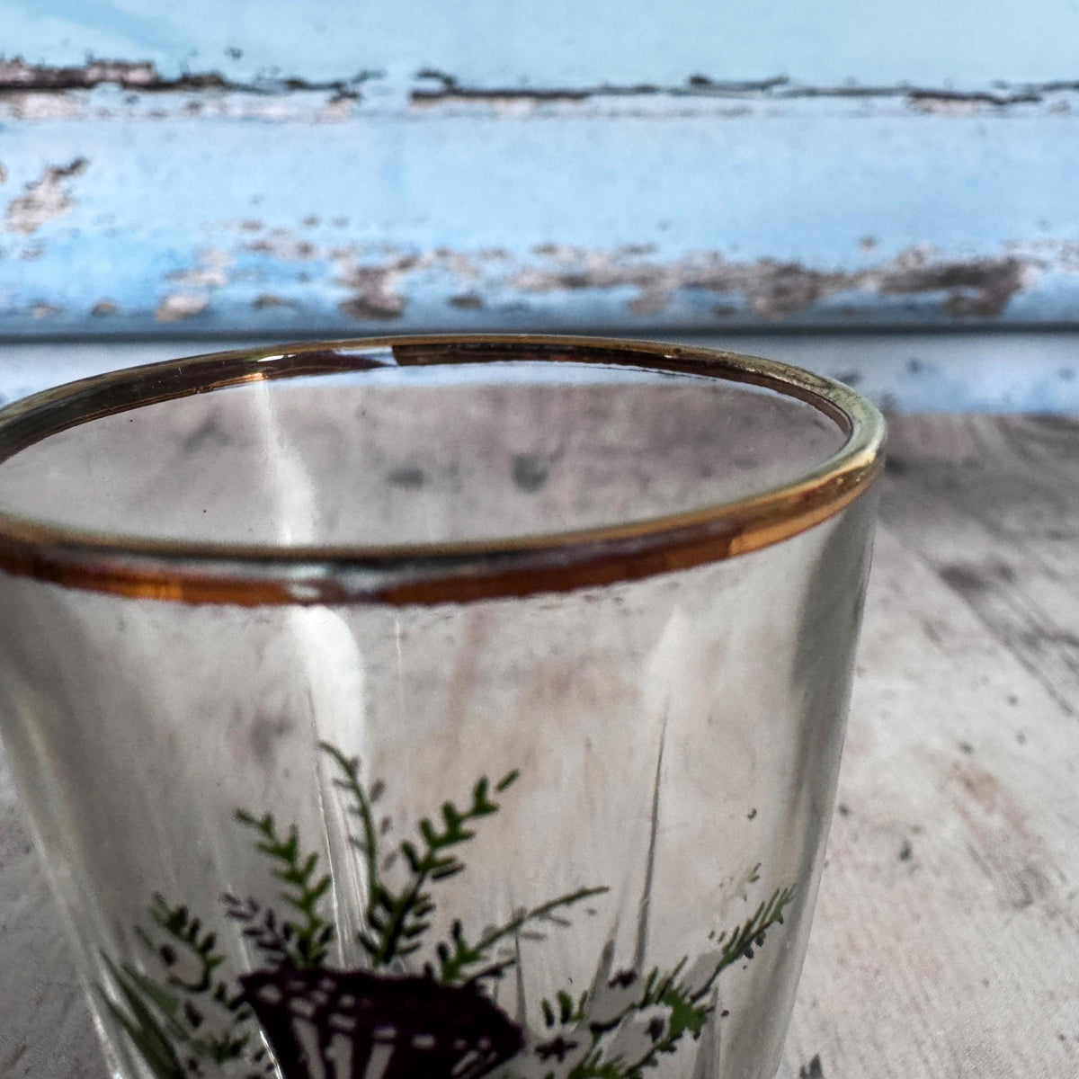 Set of 4 Vintage Shot Glasses, Drinking Glasses – detail 4