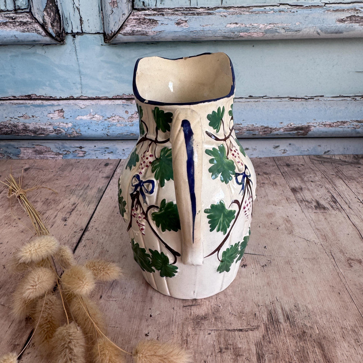 French Vintage White Ceramic Jug, English China, Vintage Home – detail 3