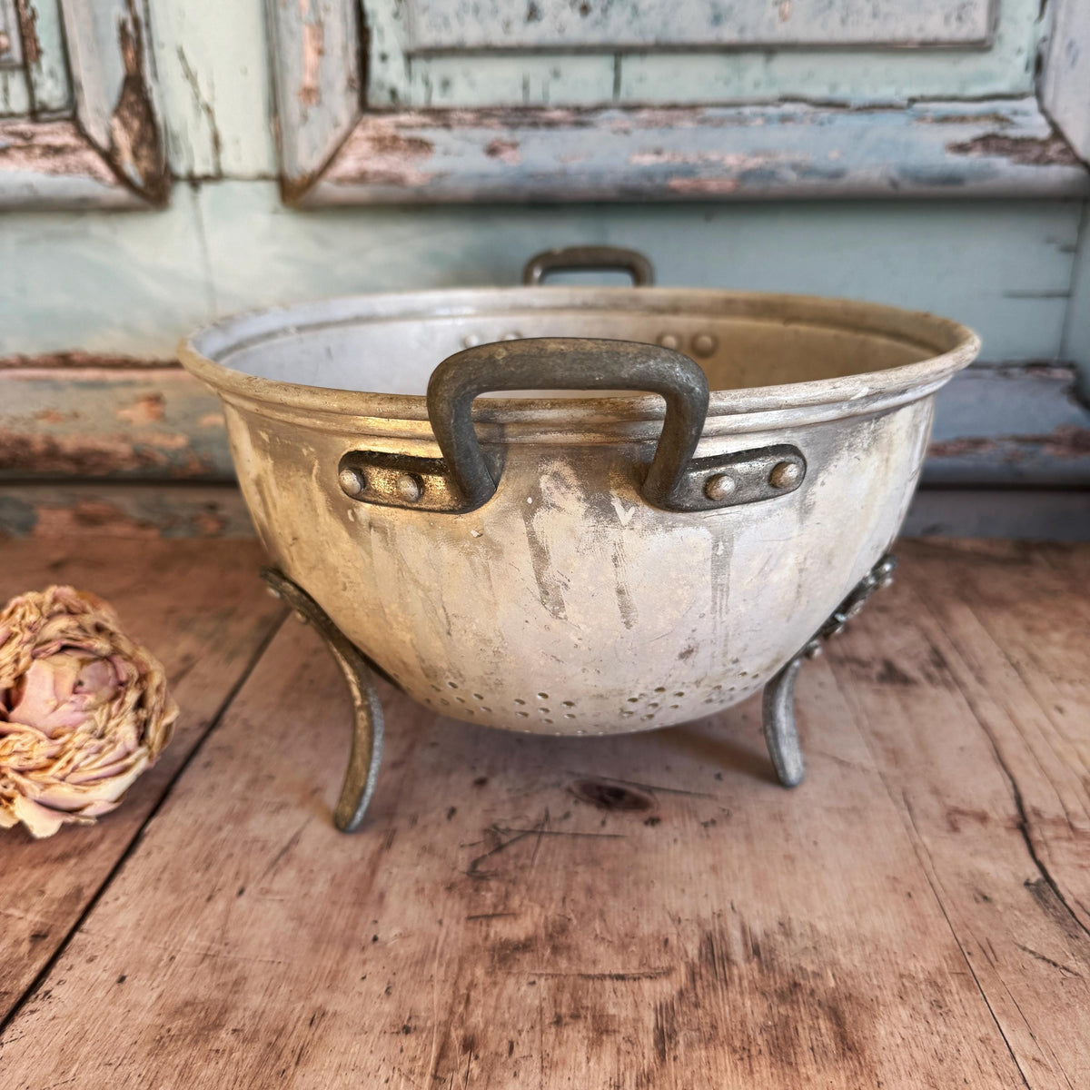 French Vintage Colander, Vintage Kitchenalia, Cookware – detail 2