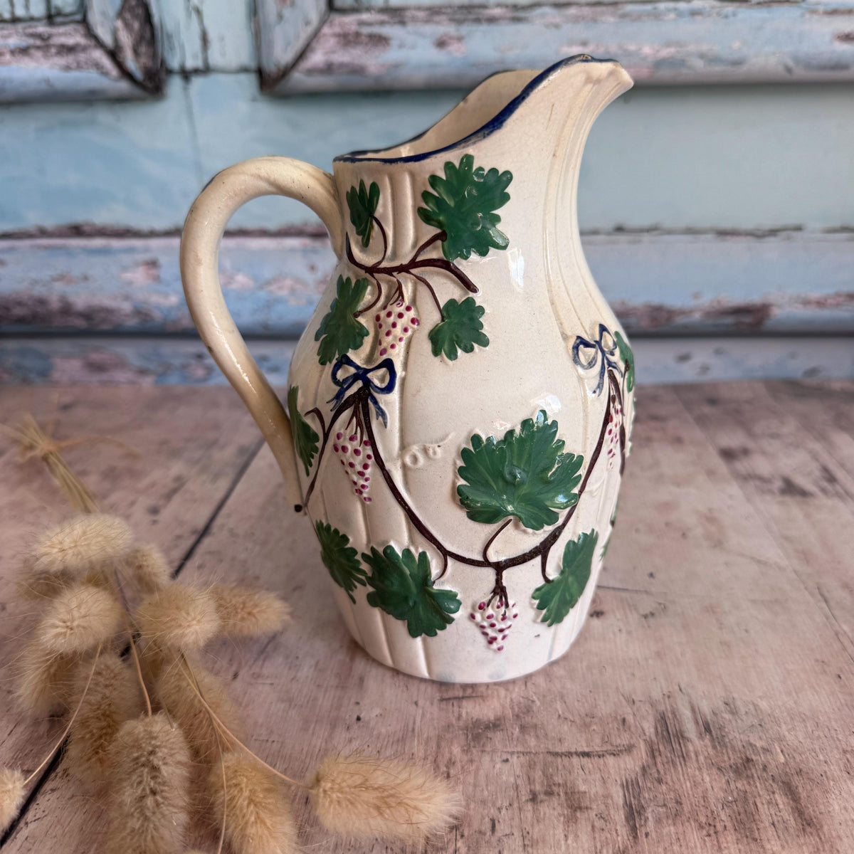 French Vintage White Ceramic Jug, English China, Vintage Home – detail 5