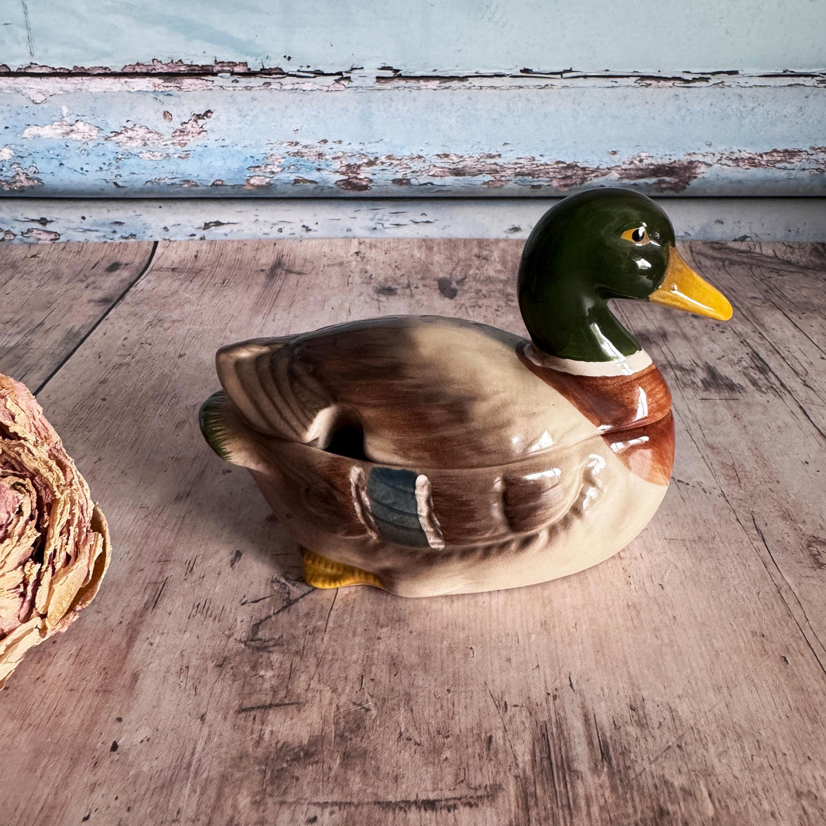 Vintage Mallard Duck Serving Dish