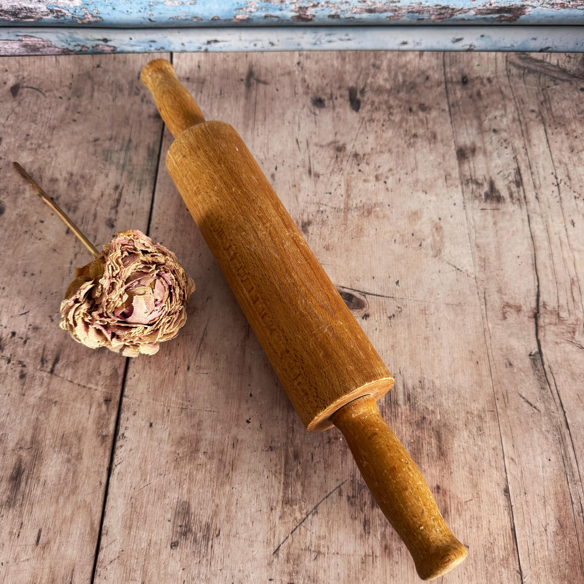 Vintage Wooden Rolling Pin – detail 2