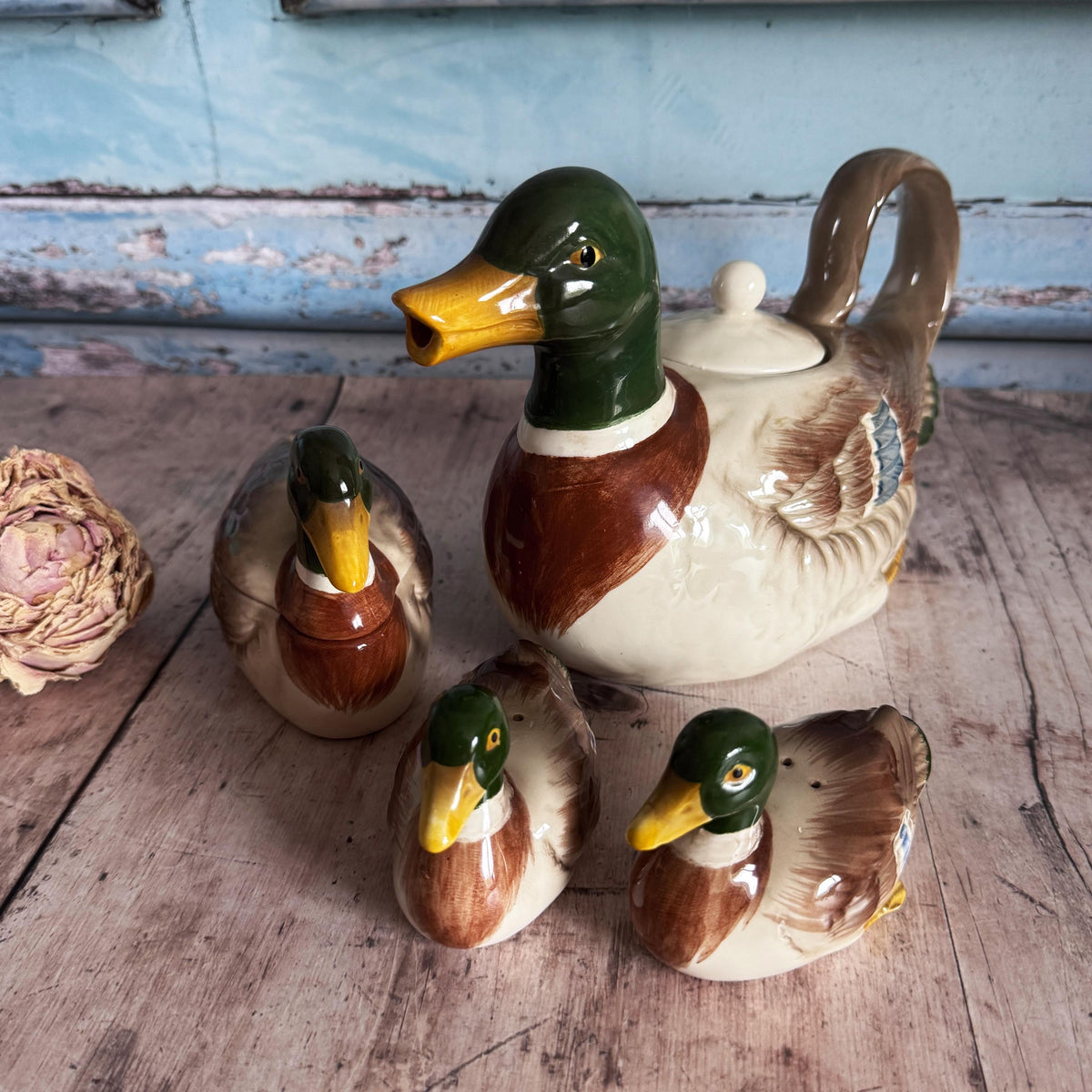 Vintage Mallard Duck Serving Dish – detail 8