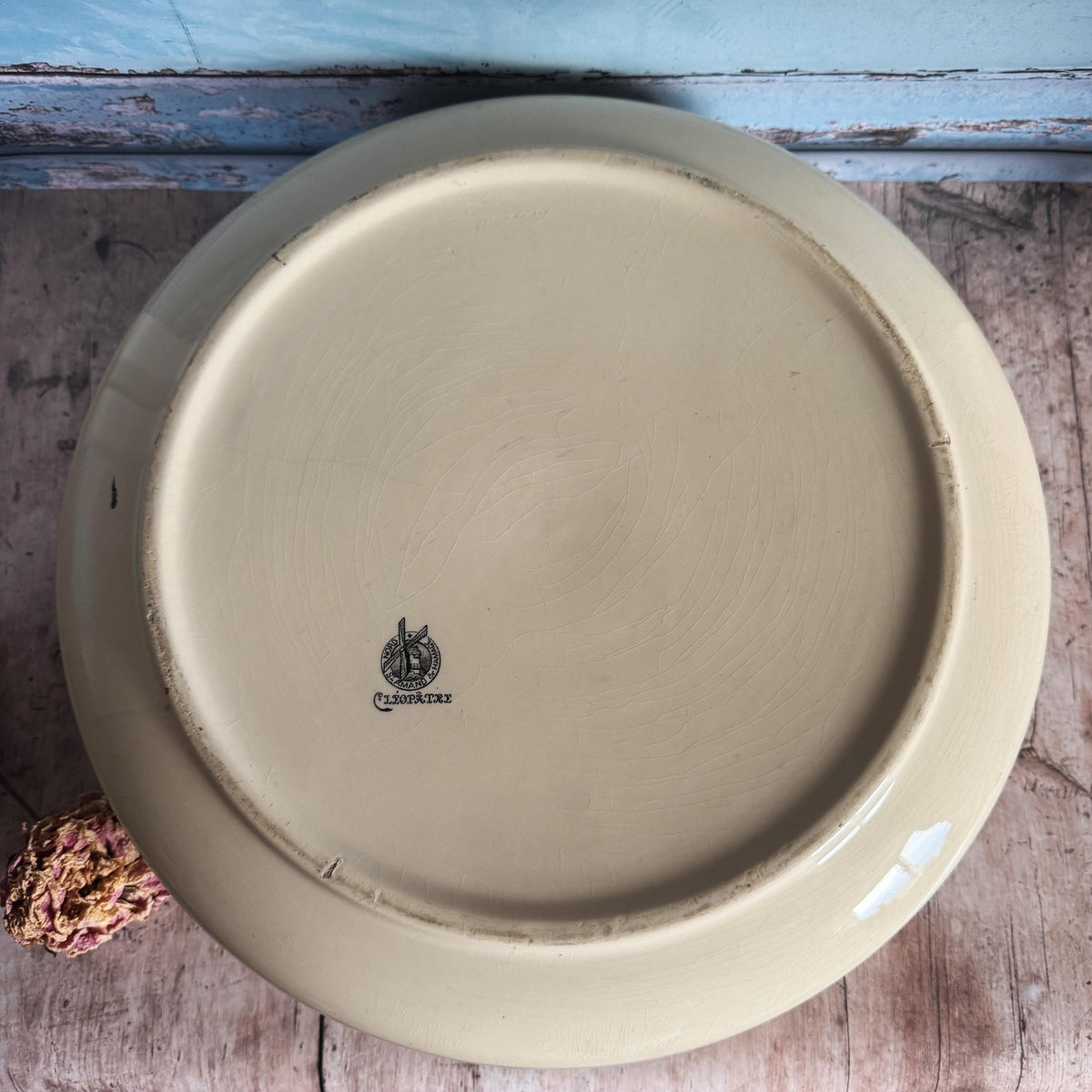 French Antique Art Deco Ceramic Washing Bowl – detail 4