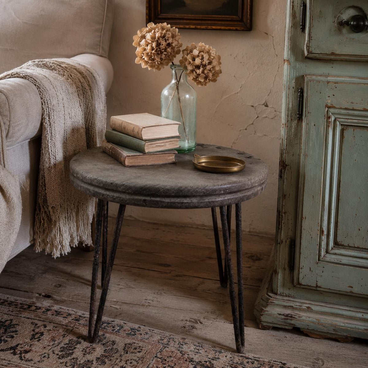 Vintage Wooden Side Table, Vintage Home – detail 2